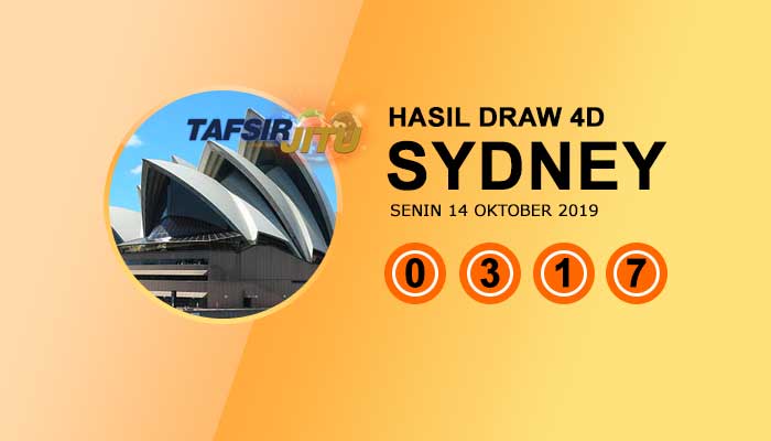 Pengeluaran hari ini SY Sydney 14 Oktober 2019 tafsirjitu
