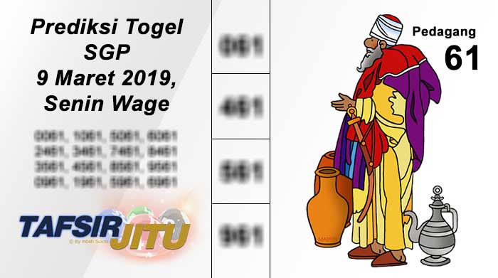 Prediksi Togel SGP 9 Maret 2020 Oleh Mbah Sukro Tafsirjitu
