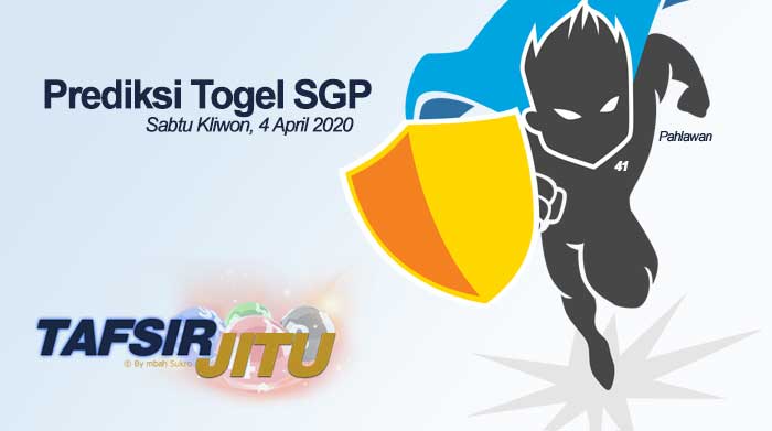Prediksi Togel SGP 4 April 2020 Oleh Mbah Sukro Tafsirjitu
